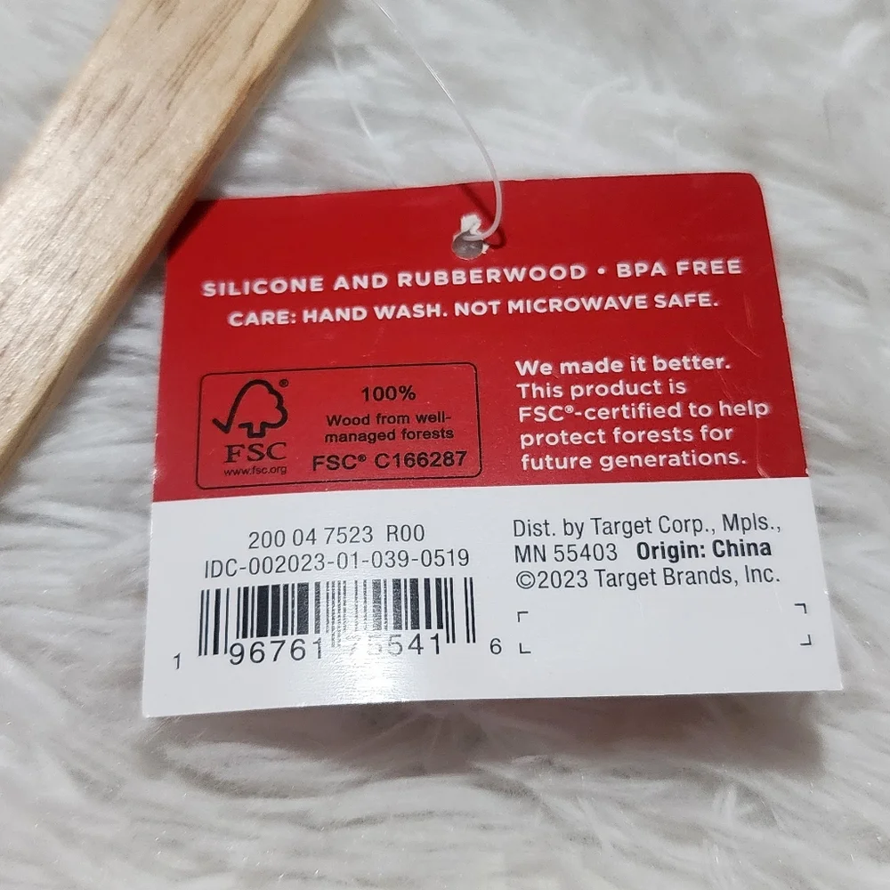 Wondershop Silicone & RubberWood Mini Spatula | BPA Free | FSC Certified